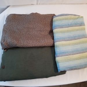 3 mens button up shirts